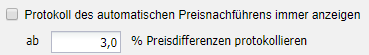 5. Protokoll des automatischen Preisnachführens