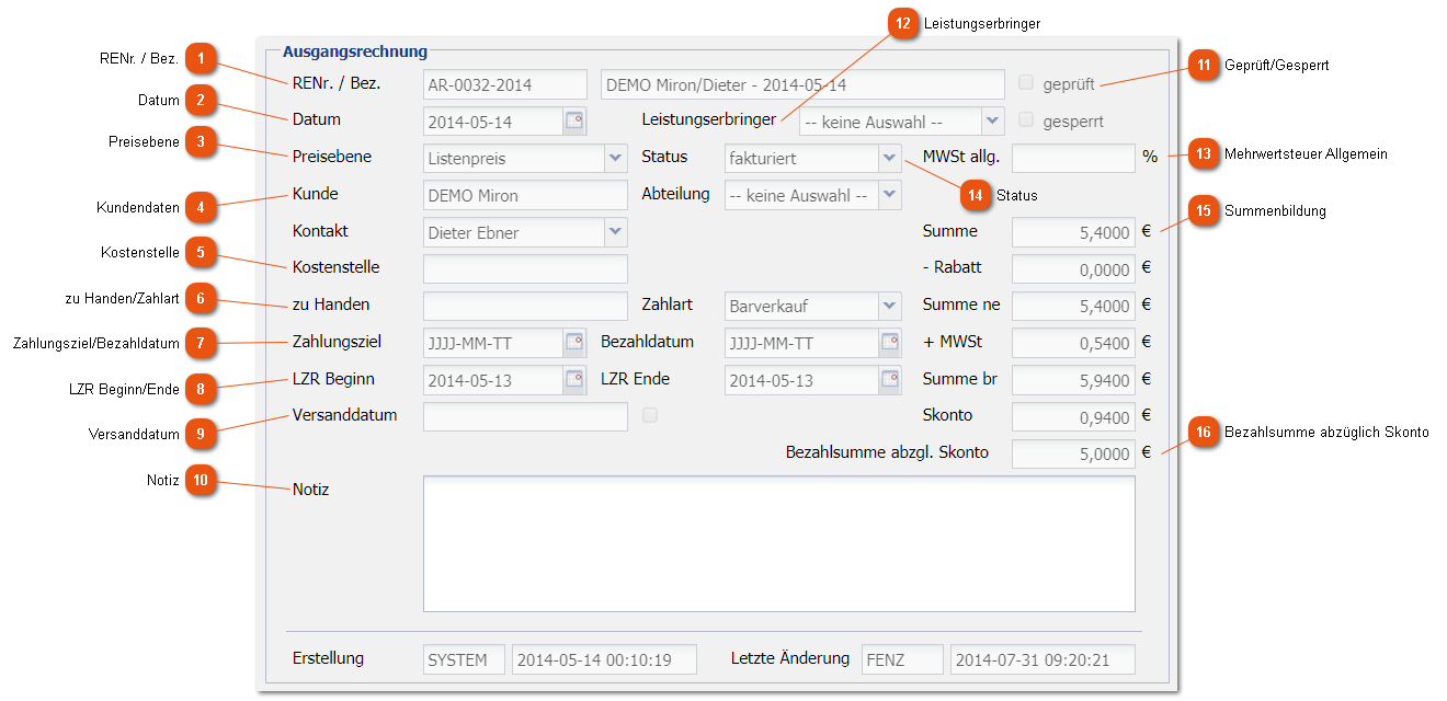 3.5.5. Ausgangsrechnungen