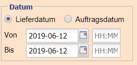 2. Auswahl des Lieferdatums