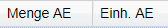 3. Menge/Einheit AE