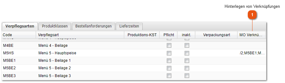 Hinterlegen von Verknüpfungen