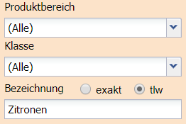 3. Hinterlegen der Sucheinstellungen