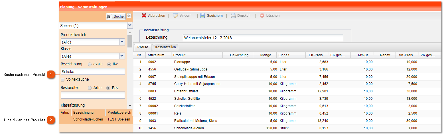 2.13.2. Hinzufügen von Produkten