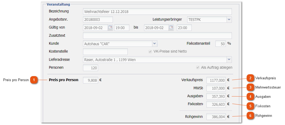 2.13.4. Kalkulationen erstellen