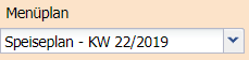 2. Auswahl des Menüplans