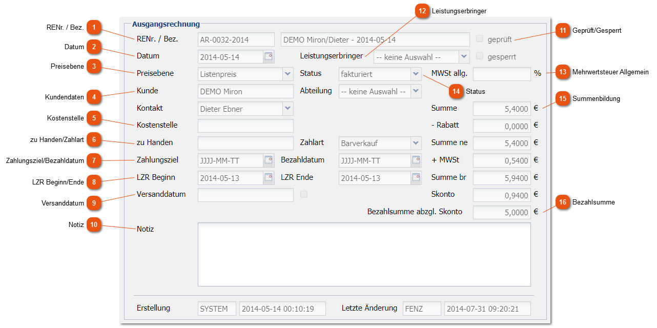 3.5.5. Ausgangsrechnungen