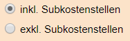 2. inkl./exkl. Subkostenstellen