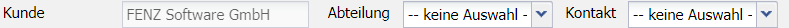 2. Kunde/Abteilung/Kontakt