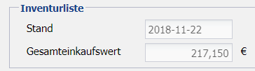9. Lagerwert zum Stichtag