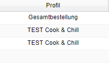 2. Auswahl des Menüplanprofils