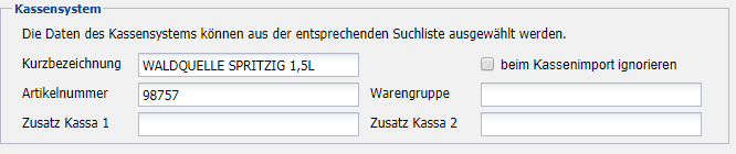 12. Einstellungen für das Kassensystem