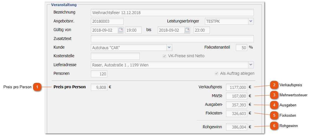 2.13.4. Kalkulationen erstellen